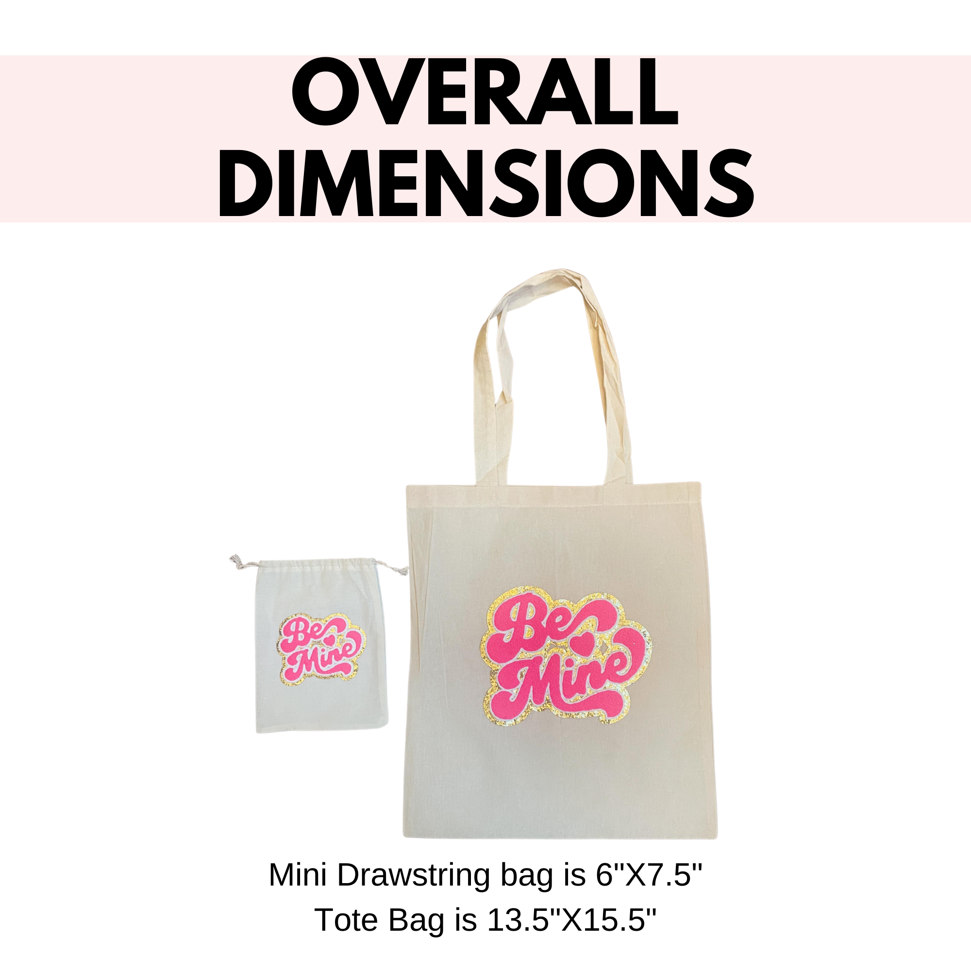 Be Mine Tote Drawstring Bag
